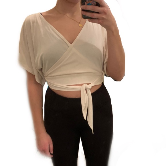 Urban Outfitters Short Sleeve Wrap Top - Brand New, Never Worn - Picture 2 of 5